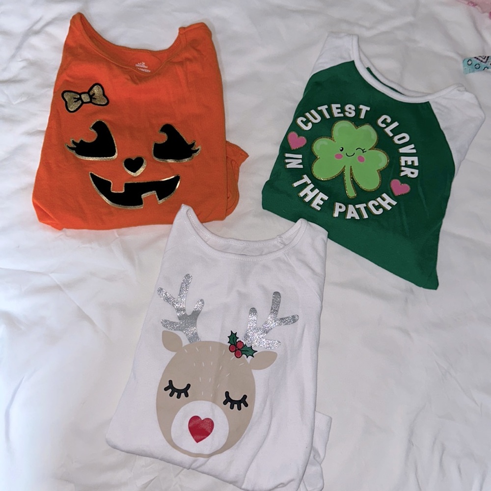 Holiday bundle 3(4T kids) long sleeve shirts
